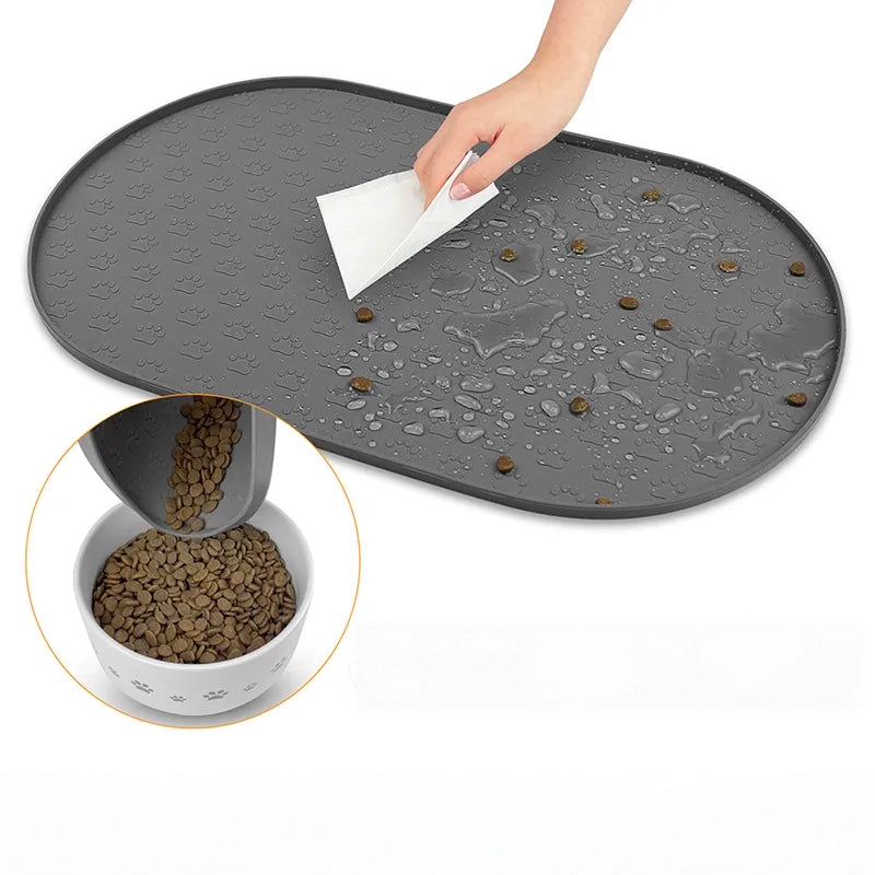 PETZZ Ovale Anti-Mors Placemat - Voederbak Oplossing - Hondenhoek.com