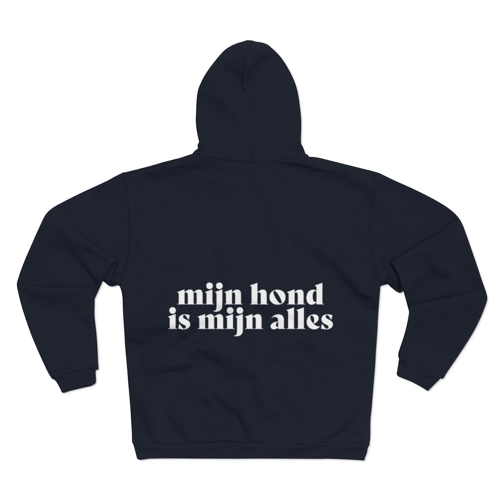 Mijn Hond is Mijn Alles Hoodie met Ritssluiting - Kleding - Hondenhoek