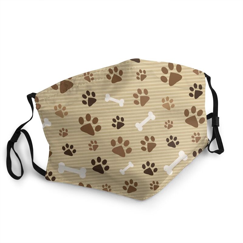 PETZZ™ Mondmasker met Hondenpootjes print