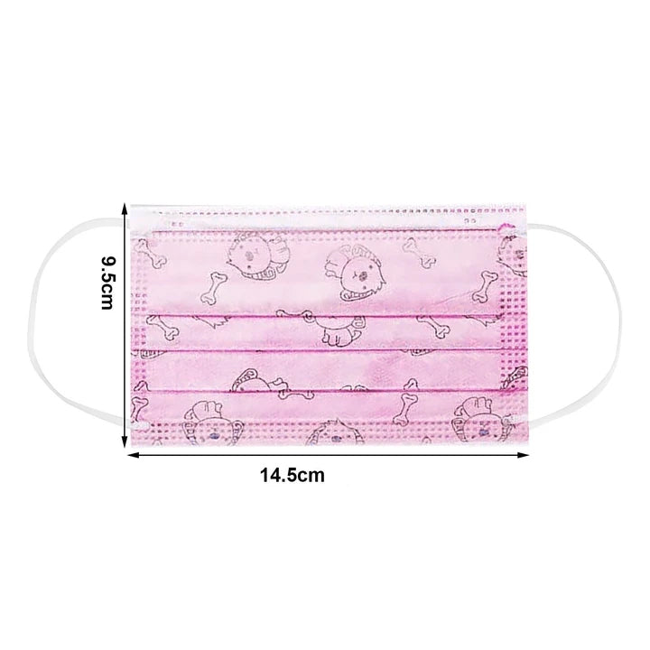 PETZZ Kids Wegwerp Mondmasker met Print - Mondkapjes online kopen