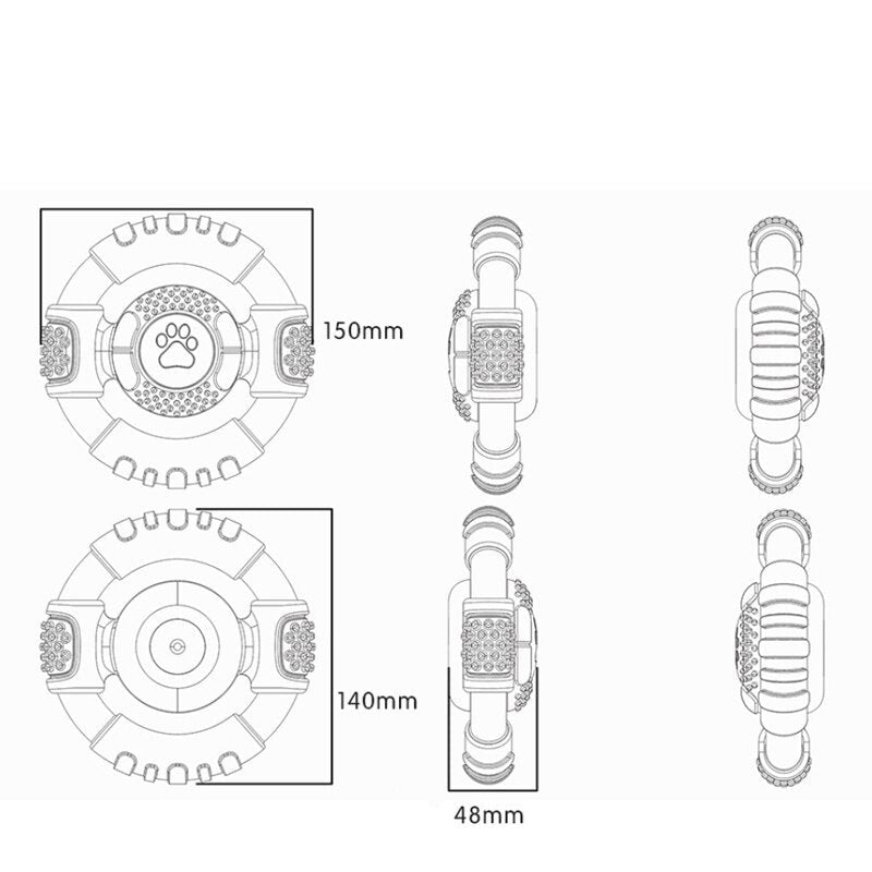 Interactieve Frisbee Met Geluid - Bevorderd Het Gebit - Hondenhoek