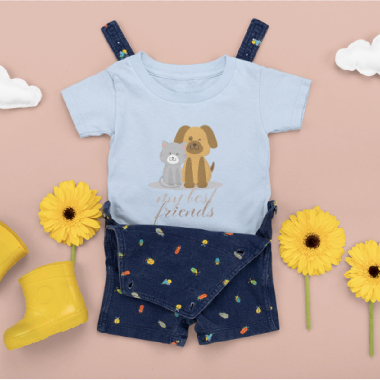 Best Friends Baby T-shirt - Baby en Kinderkleding - Hondenhoek.com