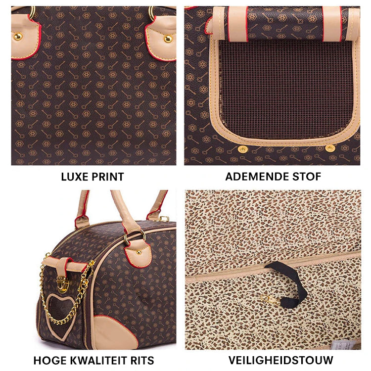 PETZZ Premium Honden Handtas - Reis in stijl - Luxe producten voor u