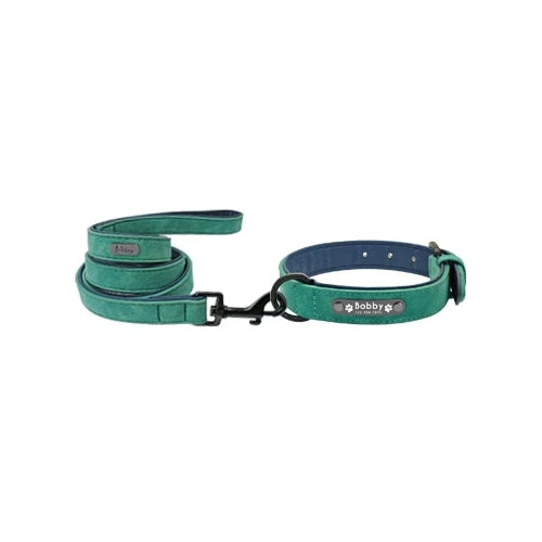 Gepersonaliseerde Lederen Halsband - Honden Halsband - Hondenhoek