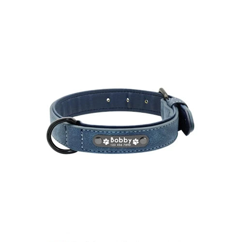 Gepersonaliseerde Lederen Halsband - Honden Halsband - Hondenhoek