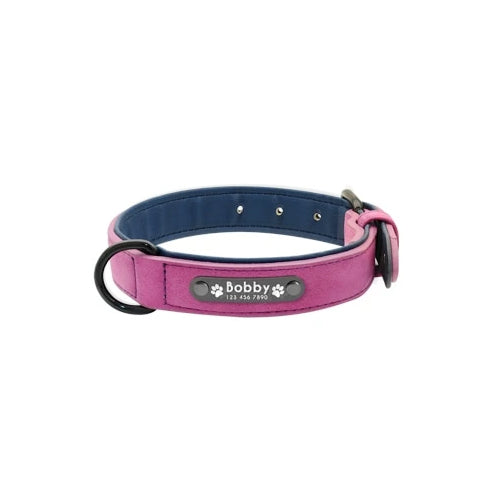 Gepersonaliseerde Lederen Halsband - Honden Halsband - Hondenhoek