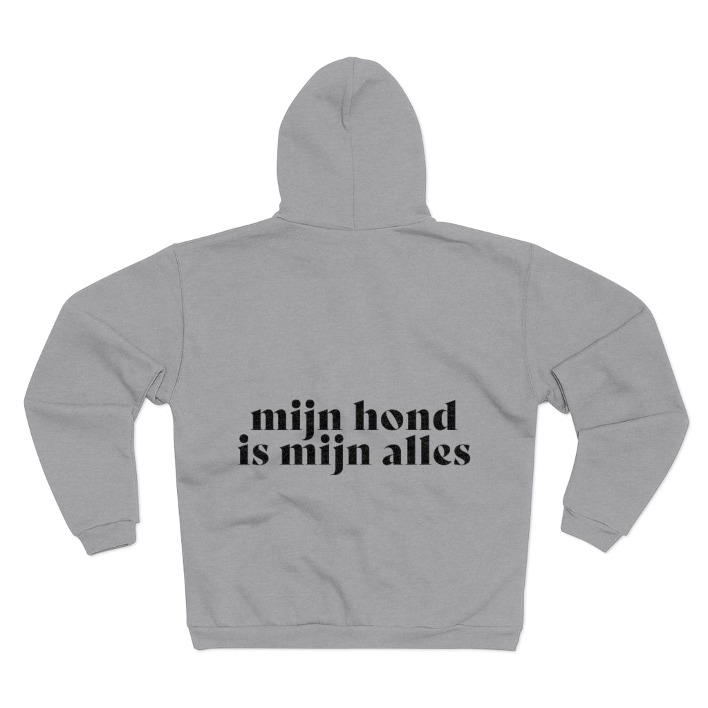 Mijn Hond is Mijn Alles Hoodie met Ritssluiting - Kleding - Hondenhoek