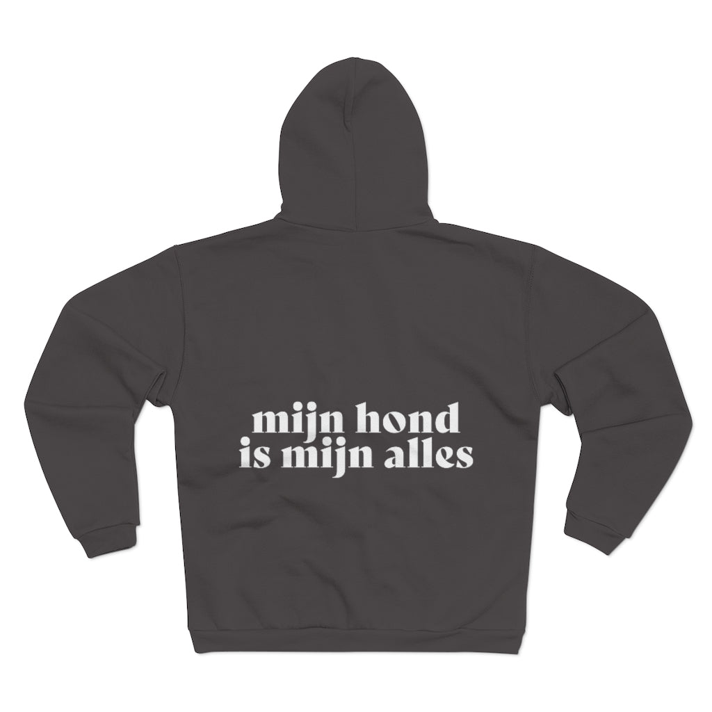 Mijn Hond is Mijn Alles Hoodie met Ritssluiting - Kleding - Hondenhoek