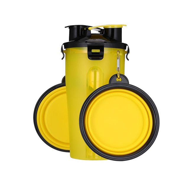 2 in 1 Water en Voedsel Container - Makkelijk op pad met de Hond