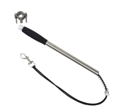 PETZZ Fietsriem Deluxe - Roestvrij Staal - Actief fietsen met de hond