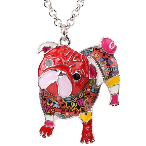 Artsy Bulldog Kleurrijke Ketting - Sieraden voor Baasje - Hondenhoek