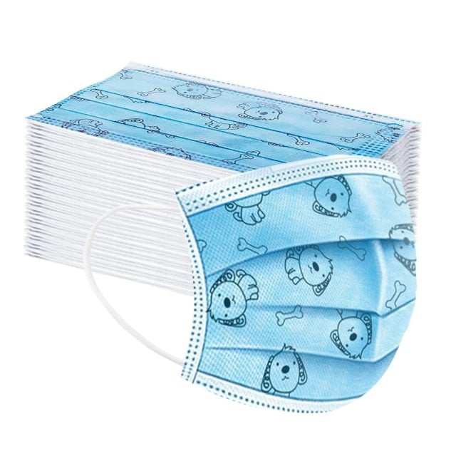 PETZZ Kids Wegwerp Mondmasker met Print - Mondkapjes online kopen
