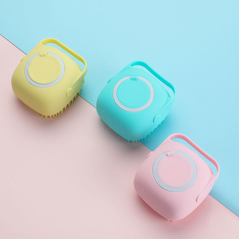 PETZZ Massageborstel met zeep - Veilige Siliconen Borstel voor Honden