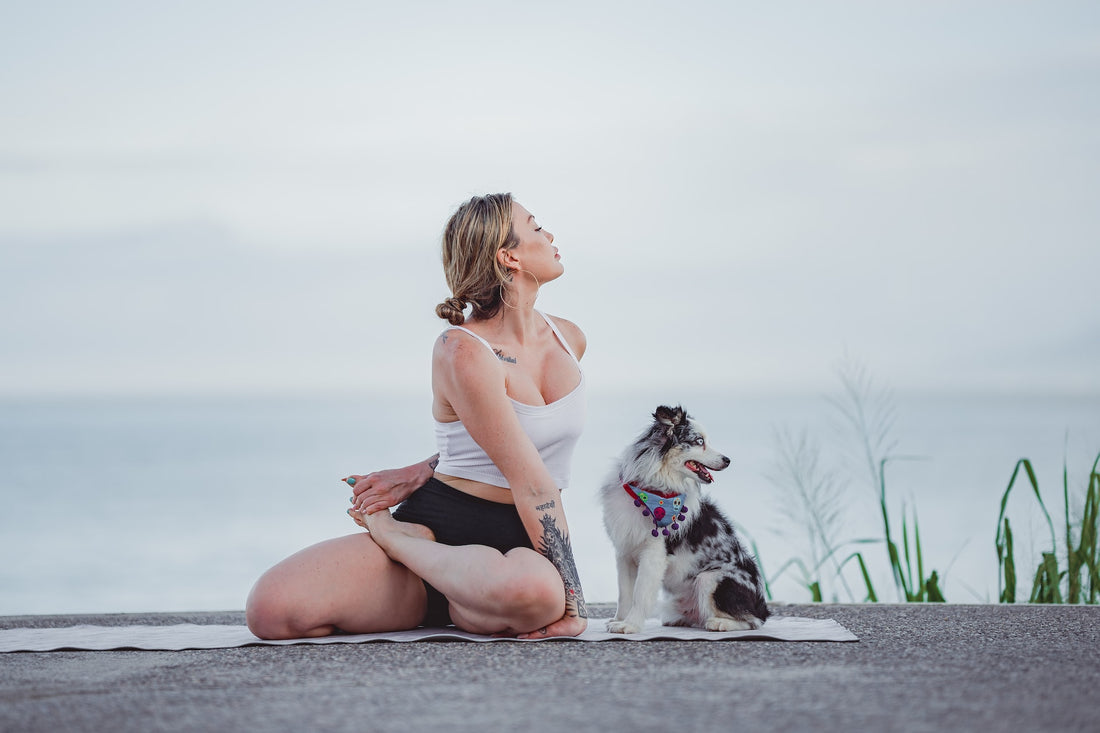 WOEF BLOG Doga yoga hond mens sport relax
