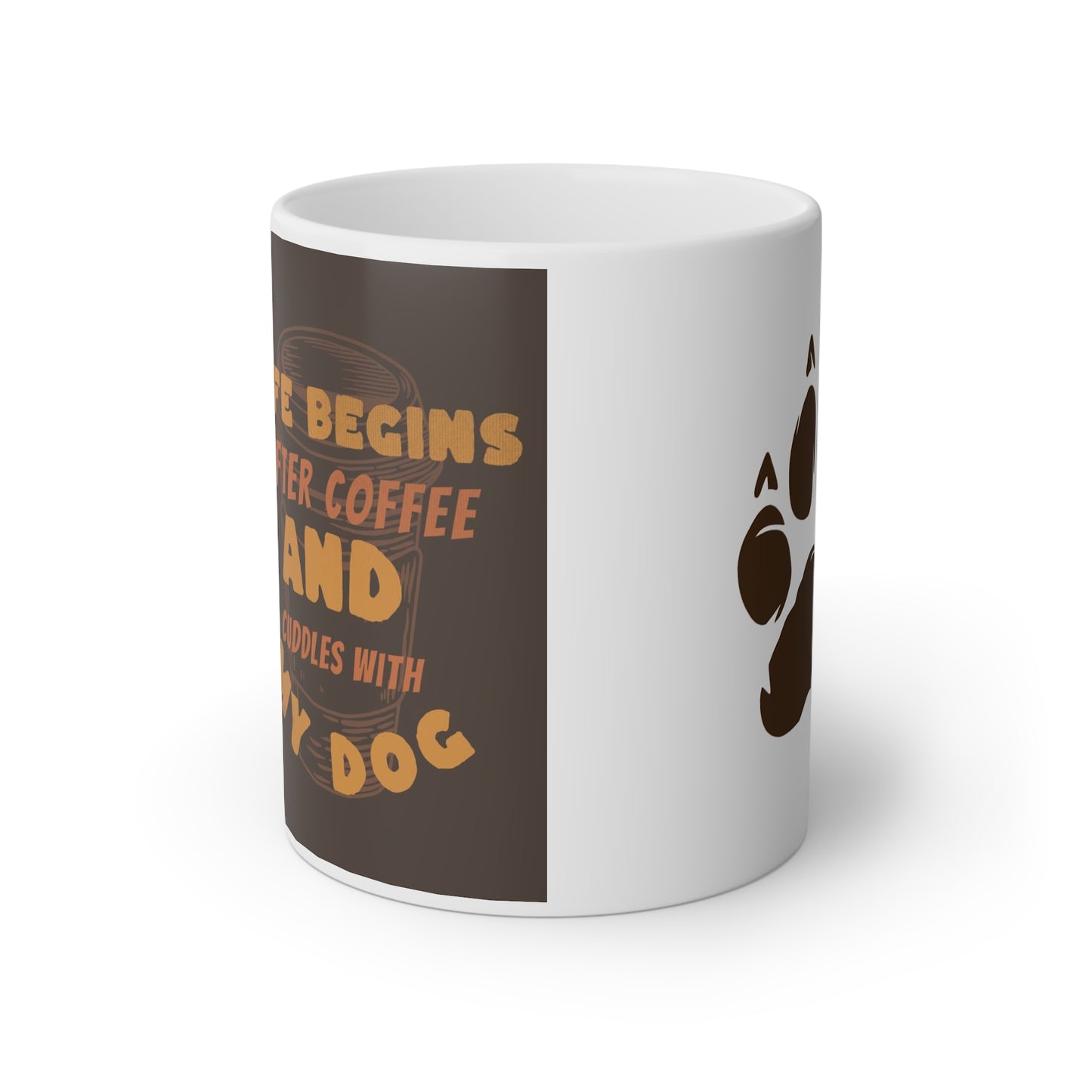 Life Begins Mok - Start de Dag met Koffie en Hondenknuffels