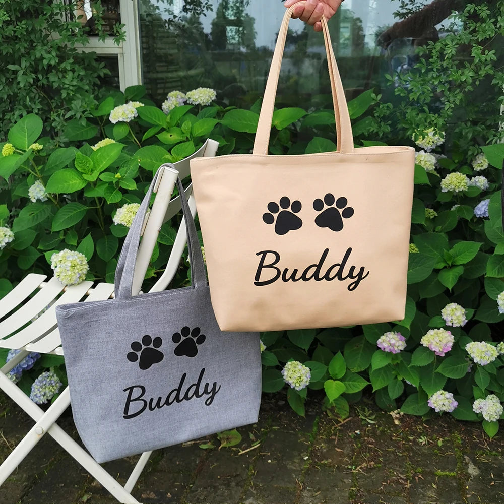 Gepersonaliseerde Canvas Tas - Ideale cadeaus - Hondenhoek Online Shop winkel voor hond en baasje!