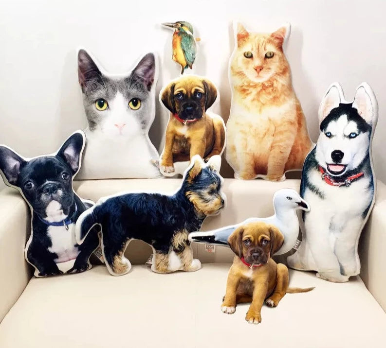 Gepersonaliseerd Huisdieren Portret Kussen - Diverse Maten