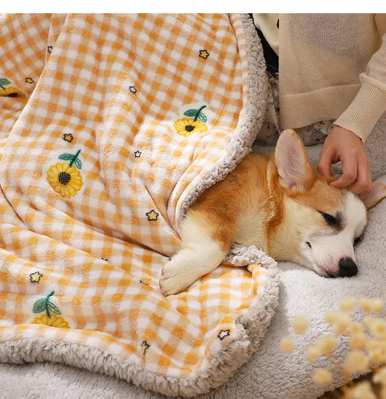 PETZZ Premium Fleecedeken - Warme winter - Dekens en manden - WOEF Hondenhoek Hondenhoek.com de online winkel voor hond en baasje