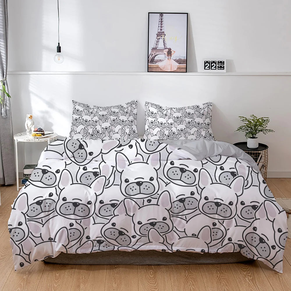 French sales bulldog duvet
