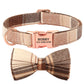PawLoyalty™ Gegraveerde Halsband met Strik - Stijlvol en Klassiek