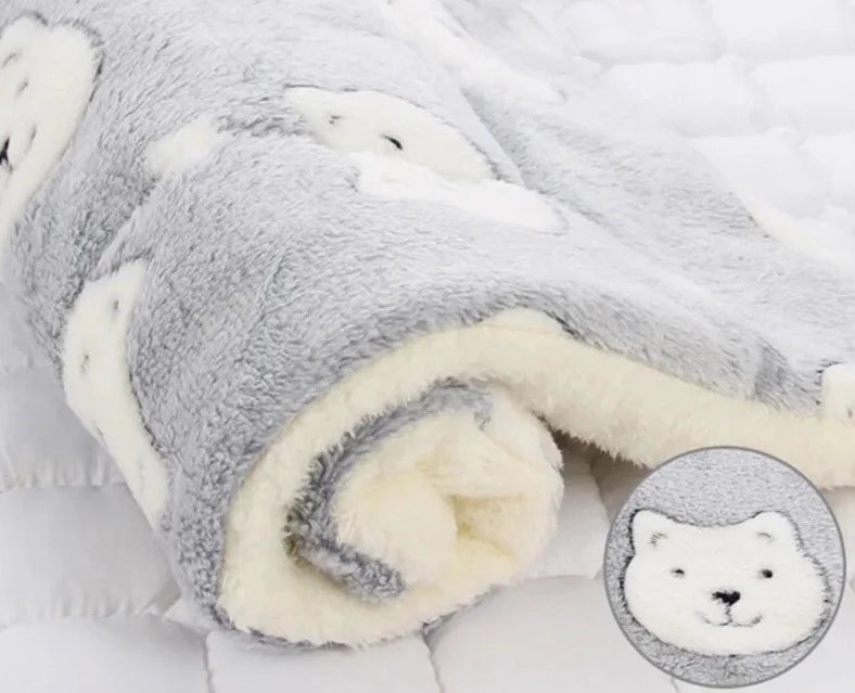 CosyPaws Fleece Mat - Heerlijk Zacht en Warm voor uw Huisdier