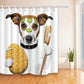 PETZZ Douchegordijn - Textiel voor in de badkamer - WOEF Hond