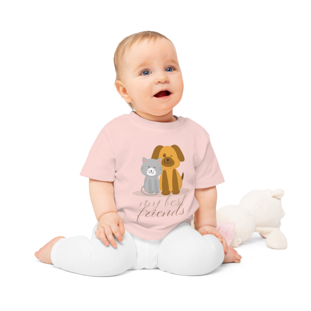 Best Friends Baby T-shirt - Baby en Kinderkleding - Hondenhoek.com