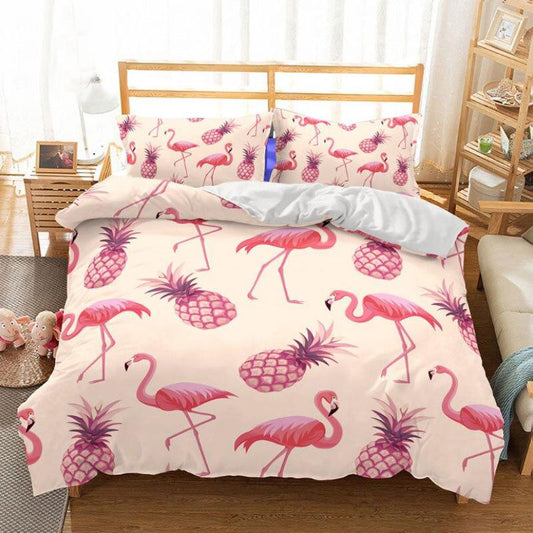 PETZZ Flamingo Dekbed - Tropische Slaapkamer Sferen - Hondenhoek