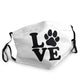 PETZZ™ Mondmasker met Hondenpootjes print