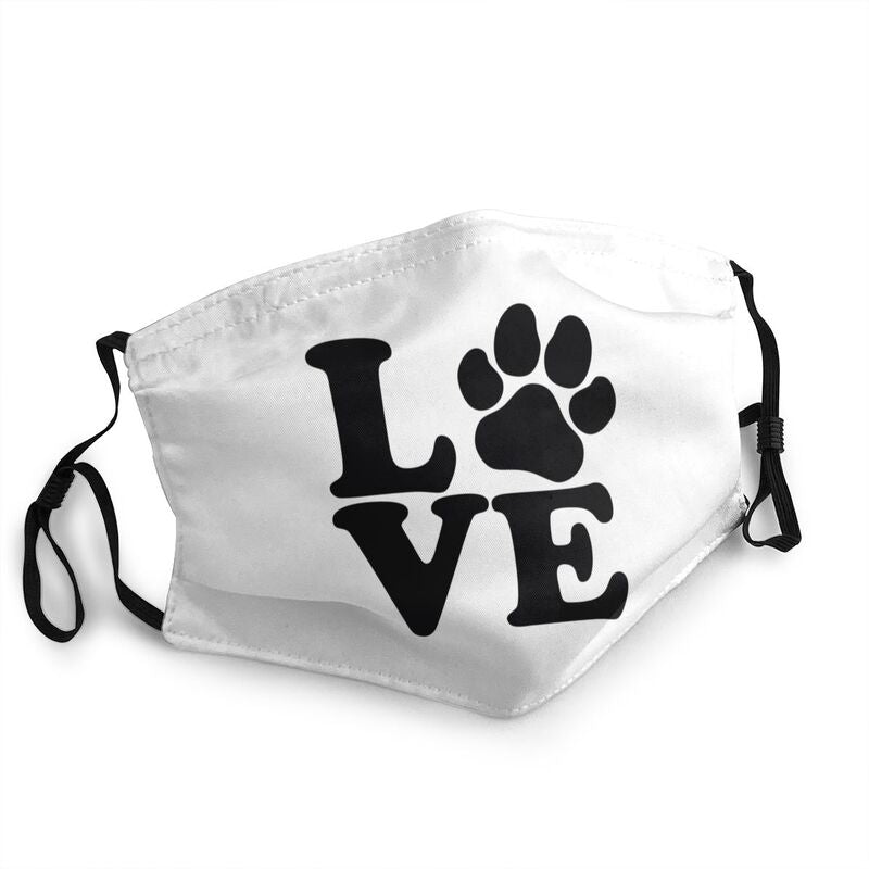 PETZZ™ Mouth Mask with Dog Paws Print