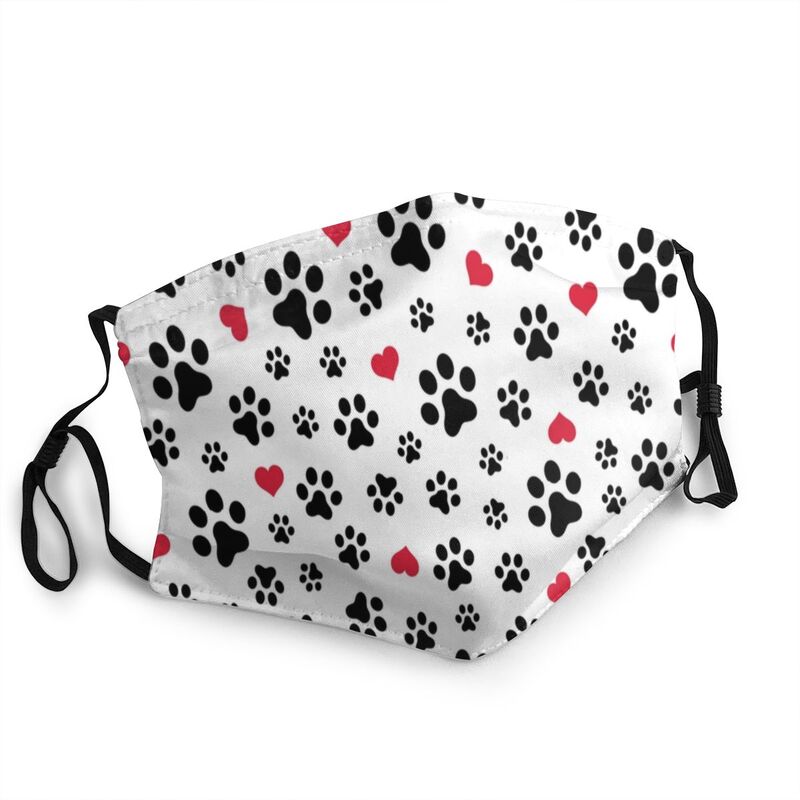 PETZZ™ Mouth Mask with Dog Paws Print