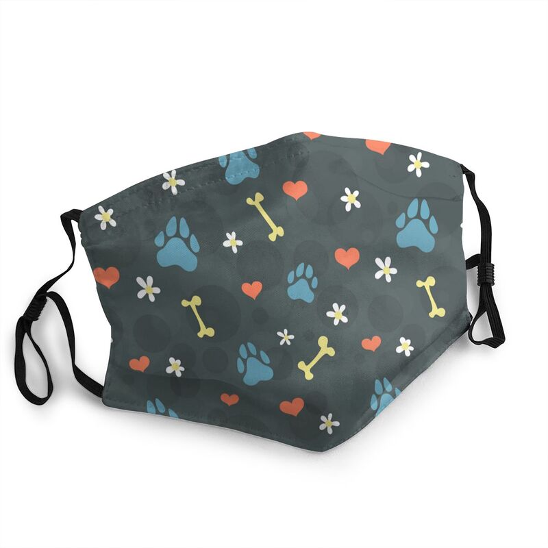 PETZZ™ Mouth Mask with Dog Paws Print