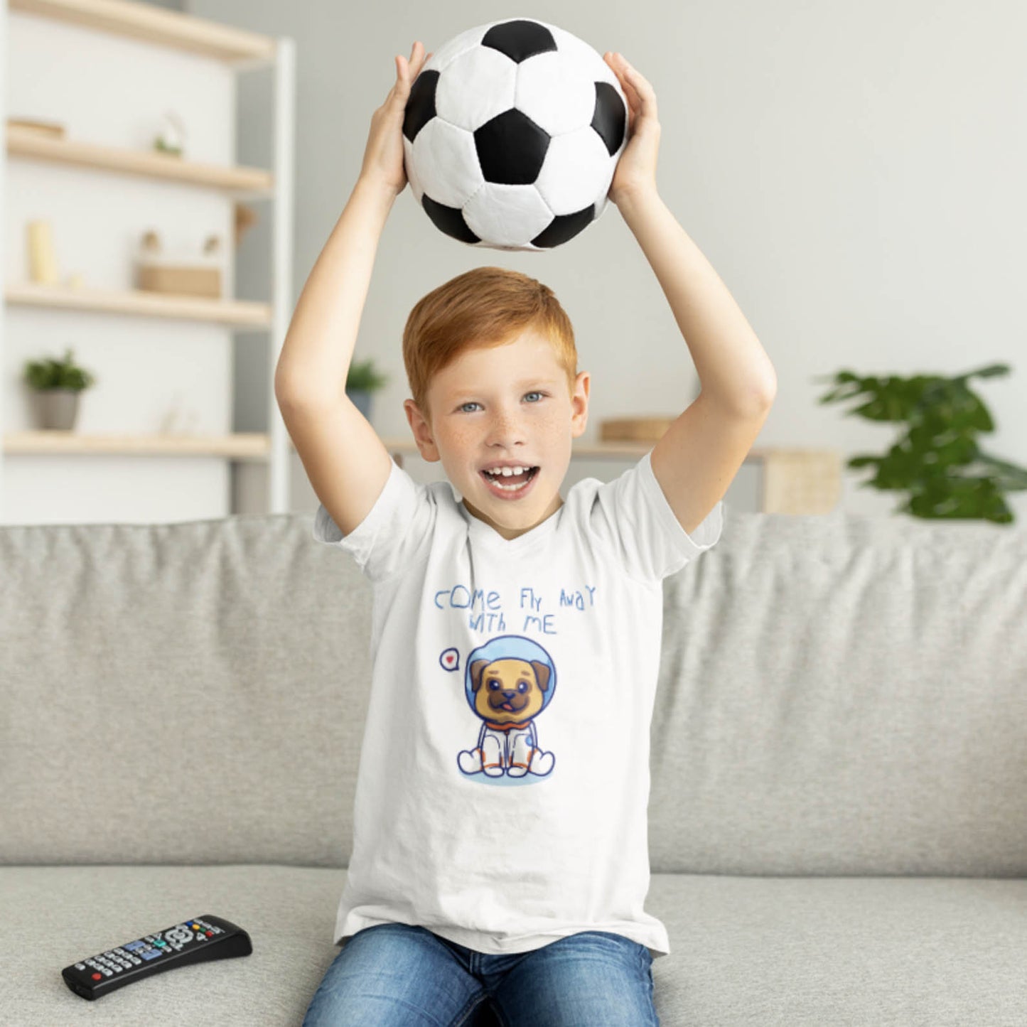 Astronaut Kinder T-Shirt - Kinderkleding met Print - Hondenhoek.com