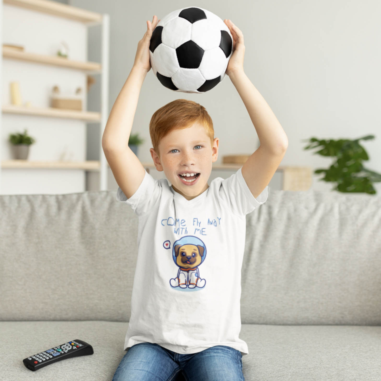 Astronaut Kinder T-Shirt - Kinderkleding met Print - Hondenhoek.com