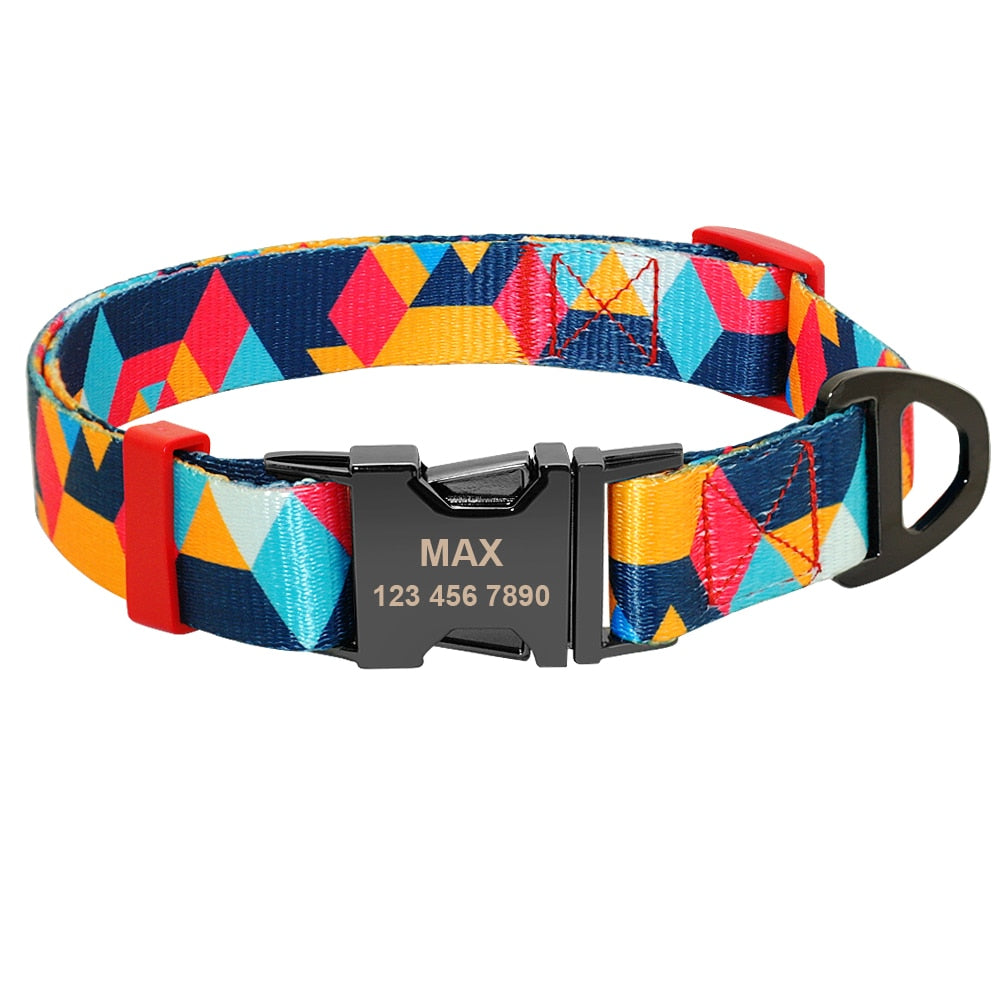 PETZZ™ Colorful Personalized Dog Collar