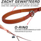 Lederen Duo Leiband - Lijnen & halsbanden voor honden - WOEF Boetiek