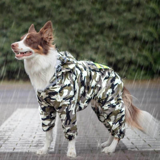 Luxe Regenjas voor Grotere Honden - Droog Over Straat - Hondenhoek