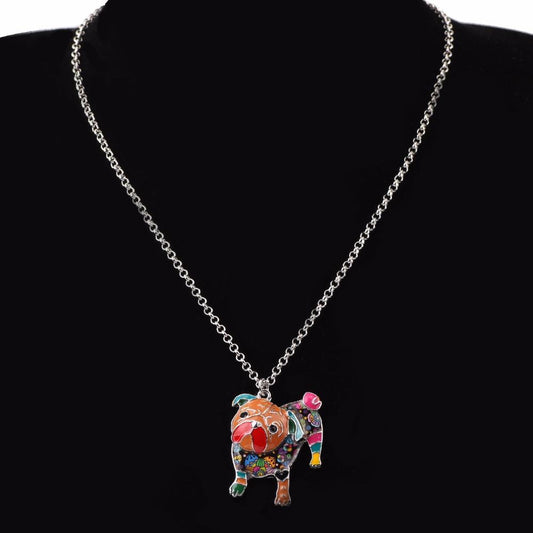 Artsy Bulldog Kleurrijke Ketting - Sieraden voor Baasje - Hondenhoek