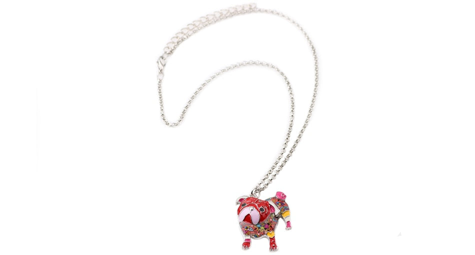 Artsy Bulldog Kleurrijke Ketting - Sieraden voor Baasje - Hondenhoek