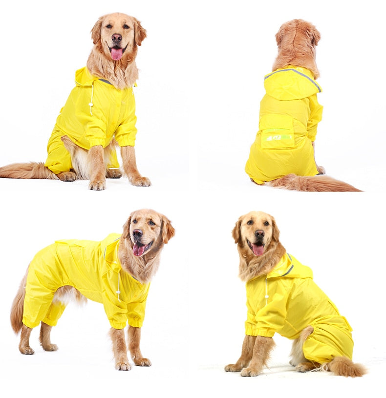Luxe Regenjas voor Grotere Honden - Droog Over Straat - Hondenhoek