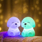 SiliconBuddy Kleurrijke Honden Lamp - Prachtig Licht - WOEF Boetiek