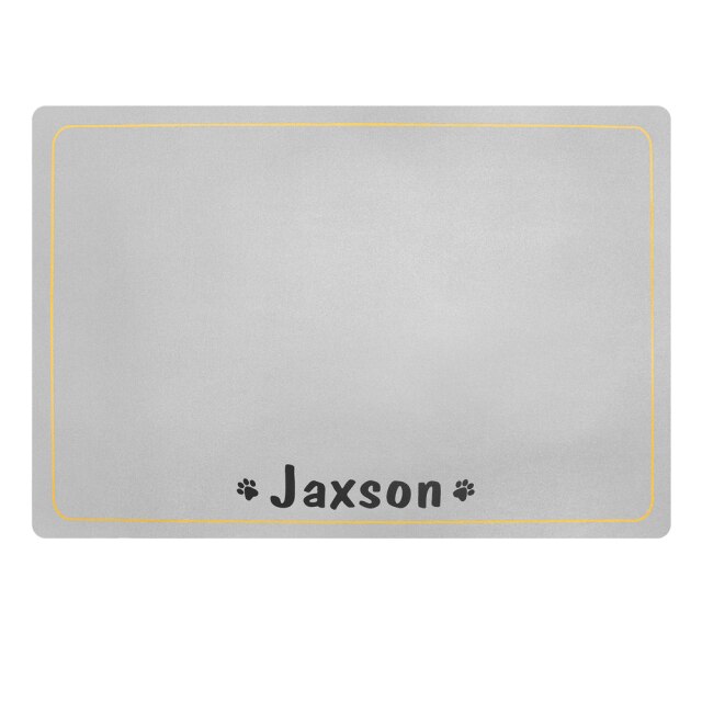 Luxe Gepersonaliseerde Voederbakmat - Mat met naam hond - Hondenhoek