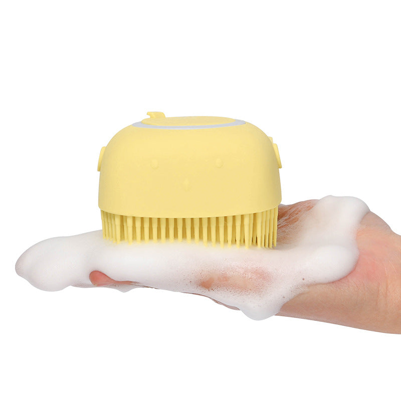 PETZZ Massageborstel met zeep - Veilige Siliconen Borstel voor Honden 