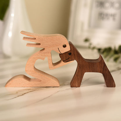 PETZZ Houten Ornamenten - Prachtige Beeldjes - Nieuw - Hondenhoek.com