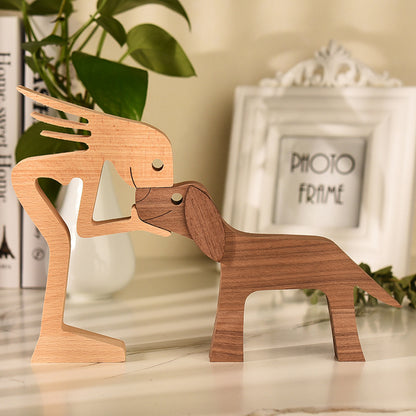 PETZZ Houten Ornamenten - Prachtige Beeldjes - Nieuw - Hondenhoek.com