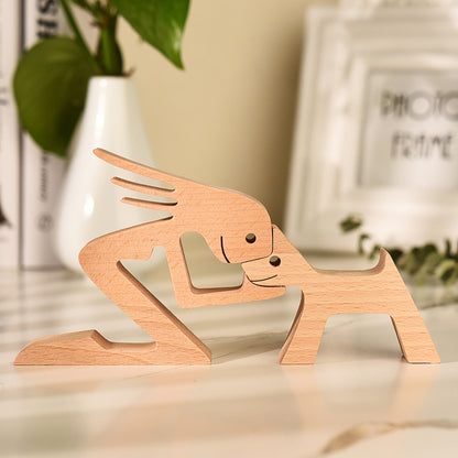 PETZZ Houten Ornamenten - Prachtige Beeldjes - Nieuw - Hondenhoek.com