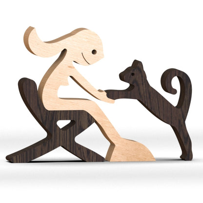 PETZZ Houten Ornamenten - Prachtige Beeldjes - Nieuw - Hondenhoek.com