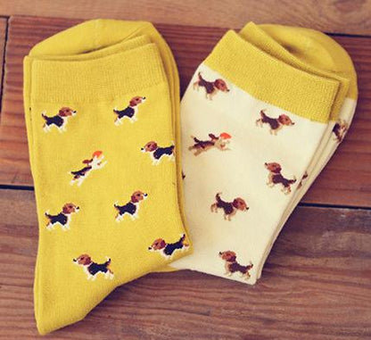 Hippe Doggo Sokken met Print - Leuke Sokken met Honden - Hondenhoek