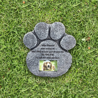 Gepersonaliseerde Huisdieren Herdenksteen Met Foto - Eer uw Huisdier - Hondenhoek voor Hond en Baasje