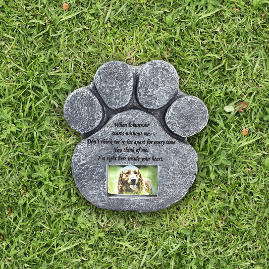 Gepersonaliseerde Huisdieren Herdenksteen Met Foto - Eer uw Huisdier - Hondenhoek voor Hond en Baasje